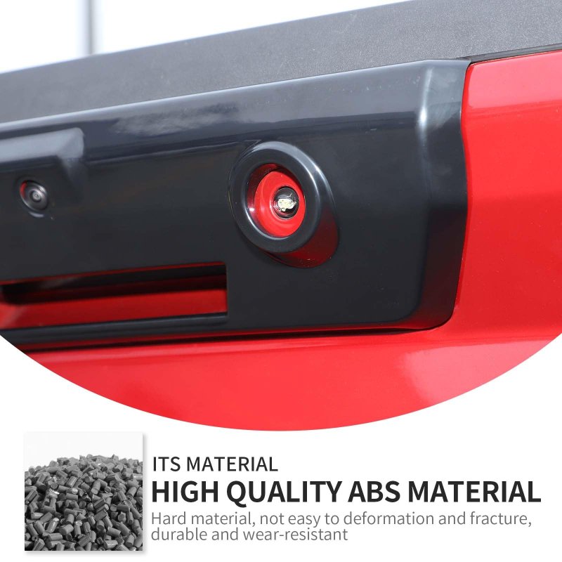 Tailgate Handle Cover For Ford F150 2021 2025 Backup Camera Protection Exterior Accessories Black Abs Plastic Surface Mount