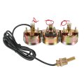 2 52mm Triple Gauge Set Kit Oil Pressure Water Temperature Amp Meter 3-in-1 
