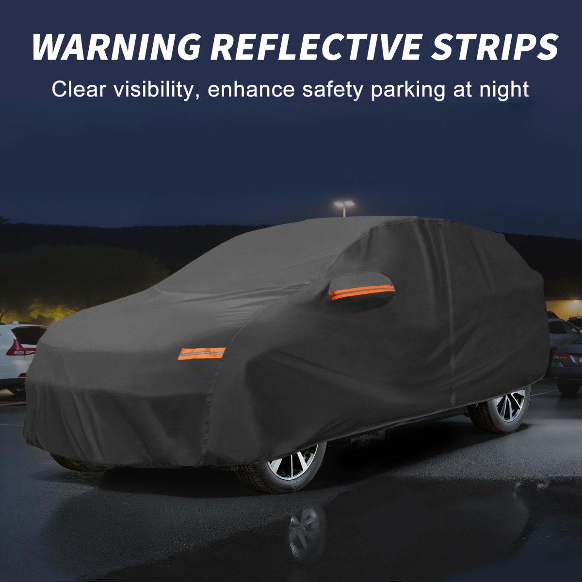 Car Cover Outdoor Waterproof Sun Rain Snow Hail Protection With Left Side Door Zipper 210d-pu For Mazda Cx-30