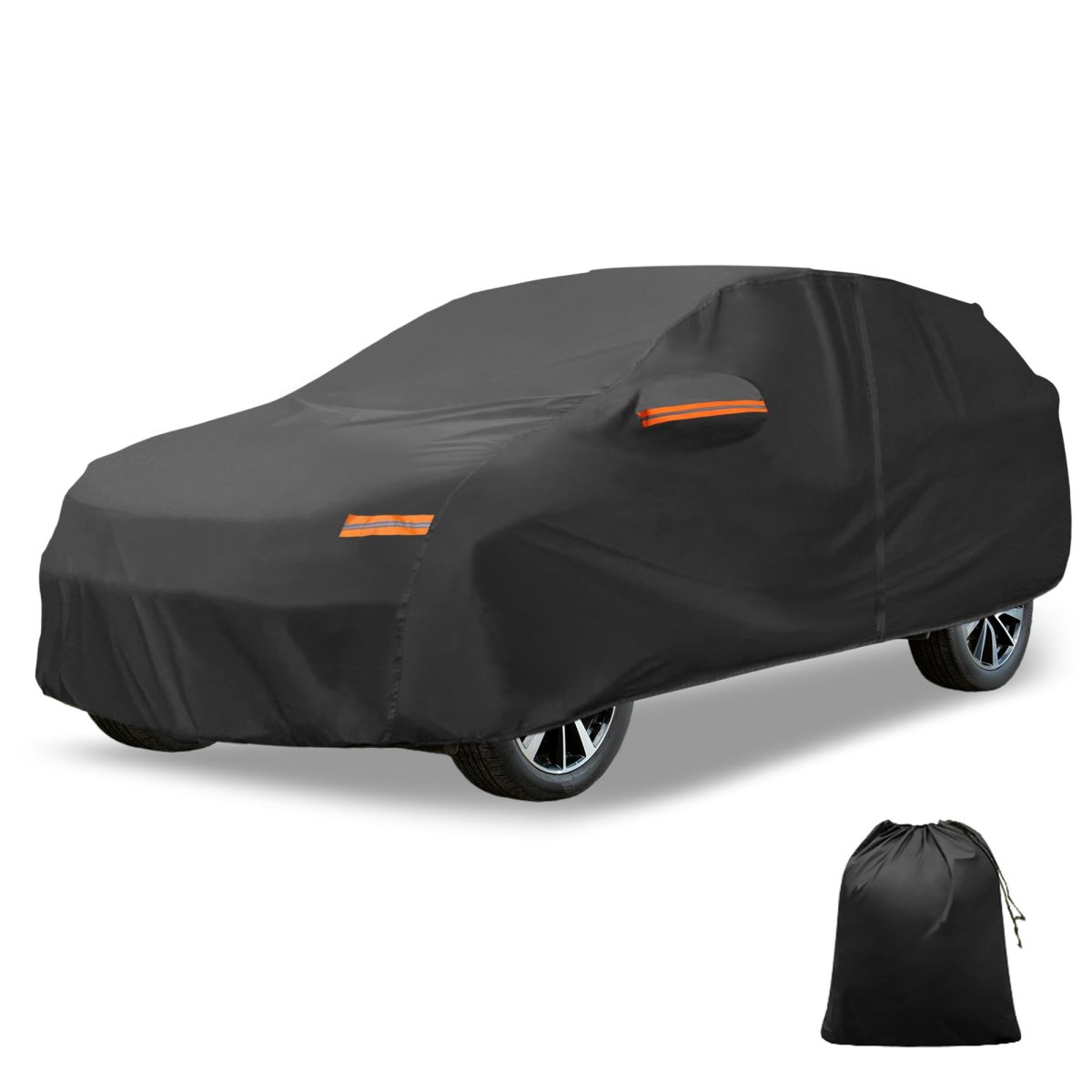 Car Cover Outdoor Waterproof Sun Rain Snow Hail Protection With Left Side Door Zipper 210d-pu For Mazda Cx-30