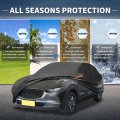 Car Cover Outdoor Waterproof Sun Rain Snow Hail Protection With Left Side Door Zipper 210d-pu For Mazda Cx-30