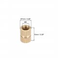 Uxcell Knurled Insert Nuts 50pcs M5 X 10mm L 7mm Od Female Thread Brass Embedment