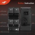 A-premium Driver Side Power Master Window Switch Compatible With Chevy Gmc Vehicles 2007-2017 Silverado 1500 2500hd Sierra
