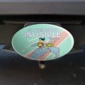 Wonder Woman My Other Ride Is Invisible Oval Tow Trailer Hitch Cover Plug Insert