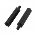 Uxcell M3x25mm 6mm Male To Female Nylon Spacer Hexagonal Pcb Standoff Pillar 100pcs