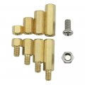 M4 Brass Male Female Hex Spacer Standoff Screw Nut Assortment Kit 140 Pieces With Stainless Steel Screws And Nuts Xlx-1220 