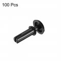 Uxcell Push Clips Rivets 3mm X 9mm Pcb Circuit Panel Nylon Fasteners Black 100 Pcs