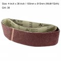 Uxcell 4-inch X 36-inch Aluminum Oxide Sanding Belt 36 Grits Sandpaper Lapped Joint For Sander 2pcs
