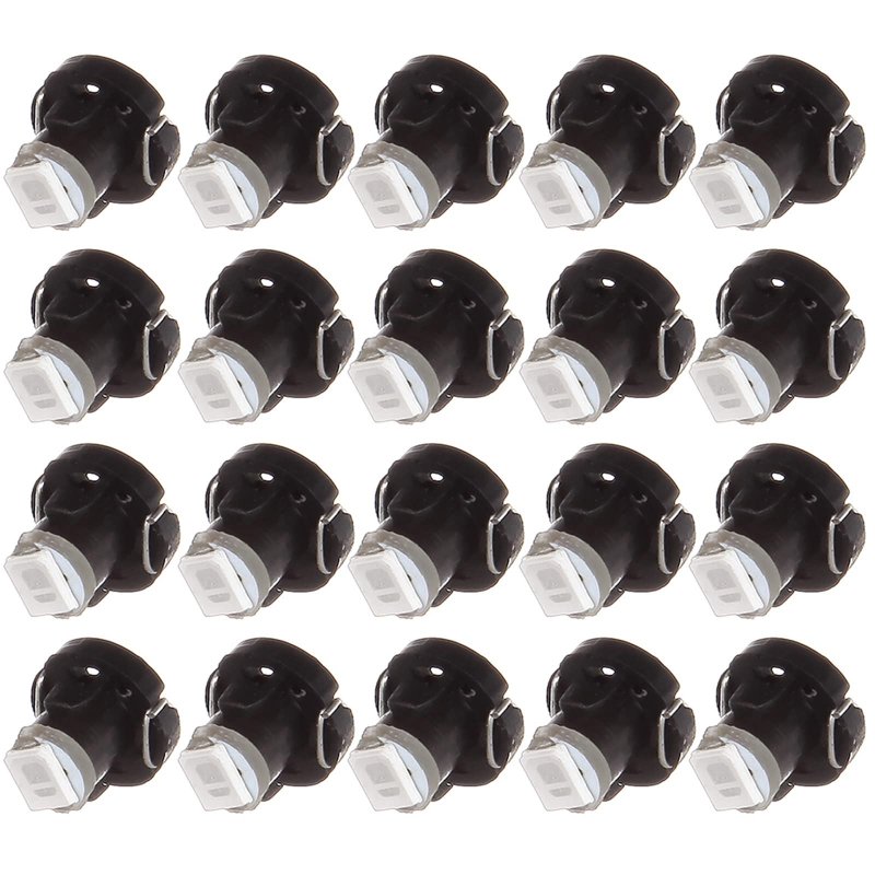 T3 Neo Wedge A C Lights 8mm Indicator Instrument Dash Light Bulb 20 Pack