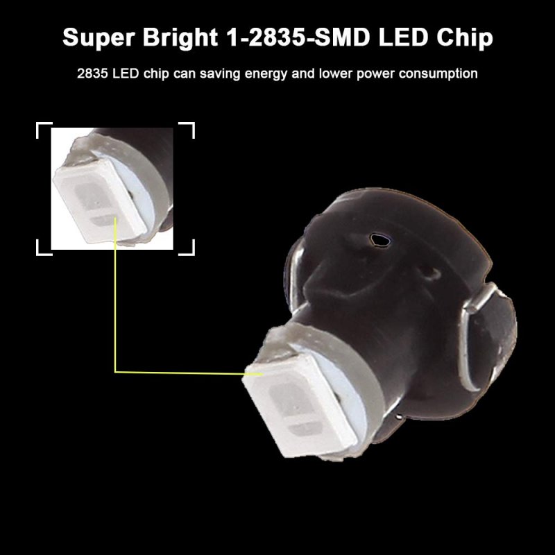 T3 Neo Wedge A C Lights 8mm Indicator Instrument Dash Light Bulb 20 Pack