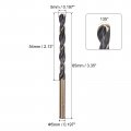 Uxcell 6pcs Jobber Drill Bits 5mm 0 197 Black Nitride Gold Titanium Coated M2 High Speed Steel Hss Twist For Stainless Aluminum