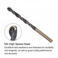Uxcell 6pcs Jobber Drill Bits 5mm 0 197 Black Nitride Gold Titanium Coated M2 High Speed Steel Hss Twist For Stainless Aluminum