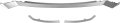 Front Lower Bumper Face Bar Trim Step Pad For Hyun-dai 2022 2023 Ioniq 5 Silvery 
