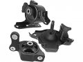Engine And Automatic Transmission Mount Kit For 2007 2008 Honda Fit 3 Piece Set With Front Right Rear Mounts Alloy Steel Black 