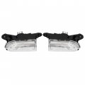Hecasa Led Fog Lights Compatible With 2019-2021 Chevy Silverado 1500 New Body Front Lamps Replacement For Gm2593332 Gm2592332