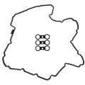 11127582245 11127559311 Upgraded Valve Cover Gasket Set For 2008-2011 Bmw 528i Base Sedan 4-door 