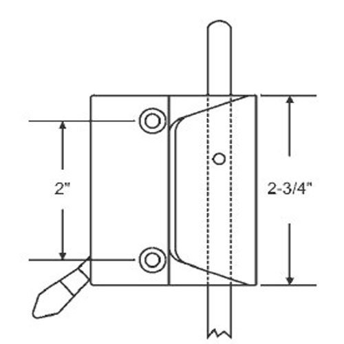 Stb Casement Window Sash Lock Bronze 2 In Screw Holes Non Handed For Tandem Application With Tie Bar Truth Hardware Metal