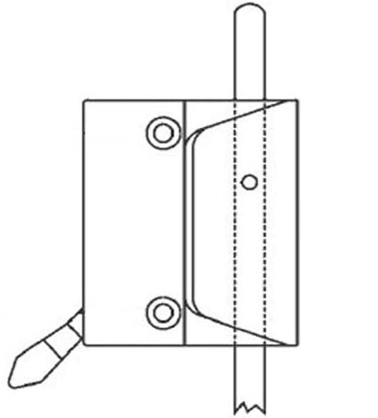 Stb Casement Window Sash Lock Bronze 2 In Screw Holes Non Handed For Tandem Application With Tie Bar Truth Hardware Metal