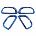 Teamwill 4pcs Titanium Interior Door Handle Cover Trim Fit For Toyota Corolla 2014-2018 Blue 