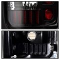 Acanii For Black 1994-2001 Dodge Ram 1500 2500 3500 C Strip Led Tail Lights Brake Lamps