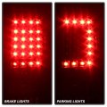 Acanii For Black 1994-2001 Dodge Ram 1500 2500 3500 C Strip Led Tail Lights Brake Lamps