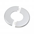 Wall Split Flange Round Escutcheon Plate For 2 In Pipe Pack Silver Abs Cover With Self Adhesive Tape And Buckles Water Gas 