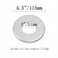 Wall Split Flange Round Escutcheon Plate For 2 In Pipe Pack Silver Abs Cover With Self Adhesive Tape And Buckles Water Gas