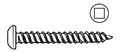 Ap Products 012-psq500 W 8 X 1- 1 4 White Pan Head Square Recess Screw Pack Of 500 