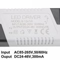 Uxcell Led Driver 8-12w Constant Current 300ma High Power Ac 85-265v Output 24-46v Dc Connector External Supply Ceiling Lamp