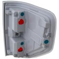 Tail Light Assembly For Ford F-150 2009 To 2014 Driver Side Rear Capa Certified Styleside Fx2 Model Red Lens With Chrome Accent