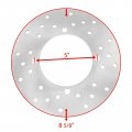 Caltric Rear Left Brake Caliper And Disc Compatible With Polaris Rzr 800 Efi 2008 2009 2010 2011 2012 2013 2014