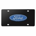 Ipick Image For Ford 3d Logo Black Stainless Steel License Plate Made In The Usa Official Licensed