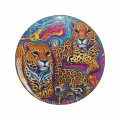 Leopard Family Prowling Jaguar Pouncing Colorful Panther Stalking Prey Carnivore Predator Exotic Pet Jungle Fire Cat Feline 