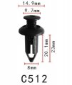 Autobahn88 Push-type Clip Compatible With Gm Oem 10053182 Pack Of 20