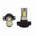 Alla Lighting 54-smd Newest Version 2504 Psx24w High Power 4014 Chipsets Xtremely Super Bright 6000k Xenon White Led Fog Light 