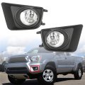 2 Pcs H11 Fog Light Bumper Driving Lamps Replacement For Ta-coma 2012-2015 Pickup Without Harness Switch 