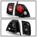 Acanii For 1996-1997 Honda Accord 2 4 Door Coupe Sedan Black Tail Lights Brake Lamps Driver Passenger Side Assembly