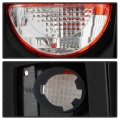 1996-1997 Honda Accord 2 4 Door Coupe Sedan Black Tail Lights Brake Lamps Driver Passenger Side Assembly