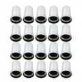 Gxywady 20 Pcs 33mm Lug Nut Covers Chrome Plastic Push On Style Replacement For Peterbilt Kenworth Freightliner Ford Volvo