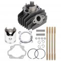 Aintier Cylinder Piston Assembly Fit For Yamaha Pw80 Compatible With Gasket Kit 1w7-11181-00-00