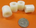 Natural Nylon Spacer Unthreaded 3 8 Screw Size X 750 Od 380 Id Length 50 Pcs 