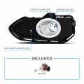 Amerilite For 2018-2020 Honda Fit Black Bezel Replacement Fog Light Assembly Set W Halogen Bulb Switch Driver And Passenger