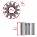 Caltric Steering Sector Compatible With Pinion Gear Bushings John Deere 102 105 115 125 135 145