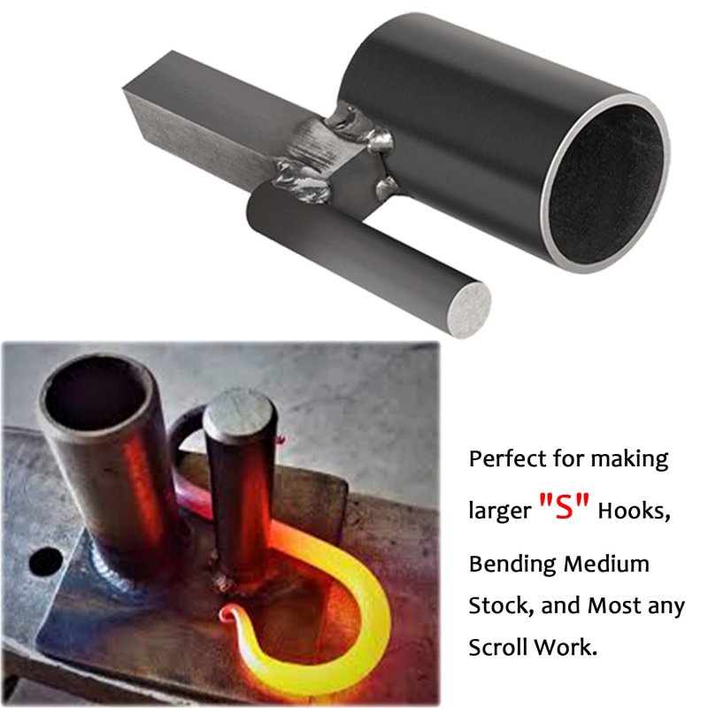 1 Inch Blacksmith Hardy Anvil Tool Turning Bending Forging Scrolling Twisting Jig