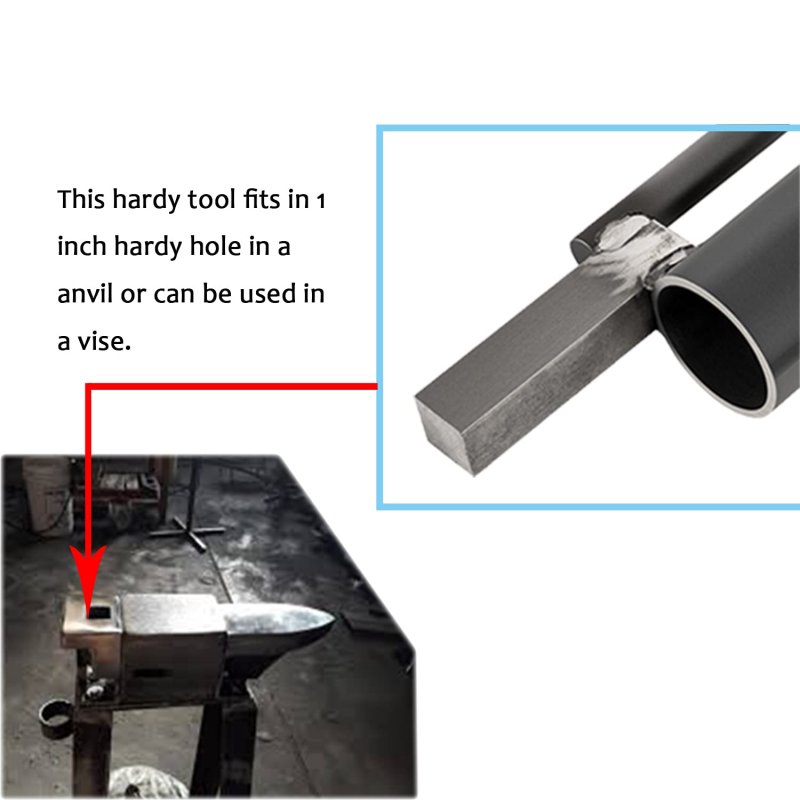 1 Inch Blacksmith Hardy Anvil Tool Turning Bending Forging Scrolling Twisting Jig