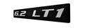 6 2 Lt1 Silver On Black Highly Polished Real Aluminum Emblem