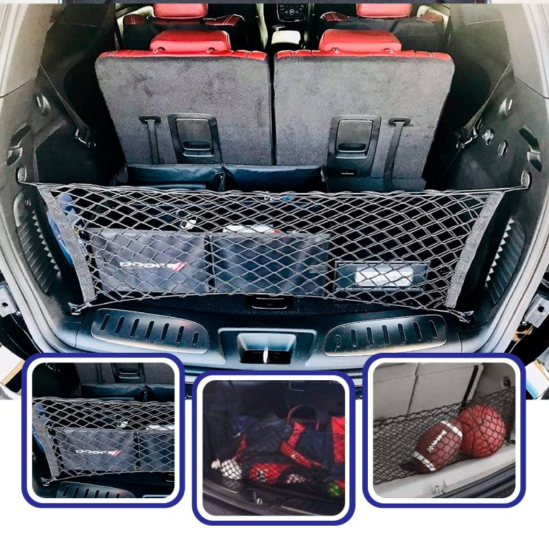 Envelope Style Trunk Mesh Cargo Net For Dodge Durango Sxt Gt Srt 1998-2023 Car Accessories Premium Organizers And Storage Suv