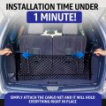 Envelope Style Trunk Mesh Cargo Net For Dodge Durango Sxt Gt Srt 1998-2023 Car Accessories Premium Organizers And Storage Suv