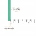 Uxcell Silicone Wire 14 Awg Ultra Flexible 600v Electric Strands Of Tinned Copper 7 Ft Green