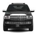 Ipick Image Made For Lincoln 3d Large-size Metal Logo On Black Carbon Fiber Pattern Stainless Steel License Plate
